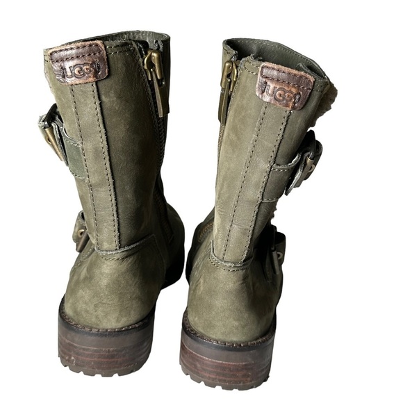 UGG Women’s Niels Zippered Leather Boots Size 7 - Picture 7 of 14